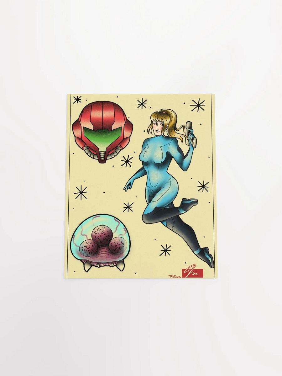 Metroid- American Traditional Flash Poster product image (19)