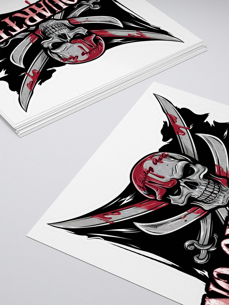 No Quarter Blades and Skull Sticker product image (12)