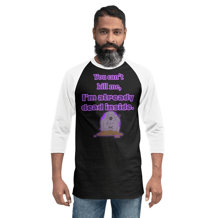 Dead Inside Gravestone Raglan Tee product image (12)