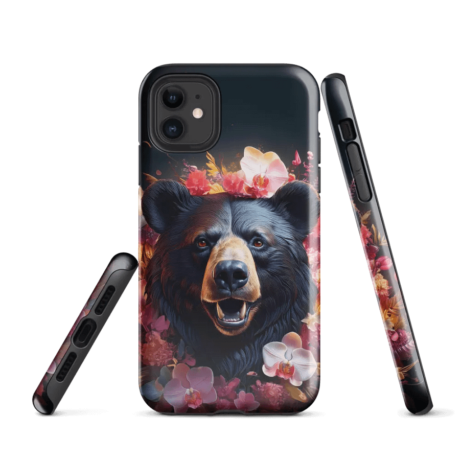 Flower Crown Bear Tough Case for iPhone product image (1)