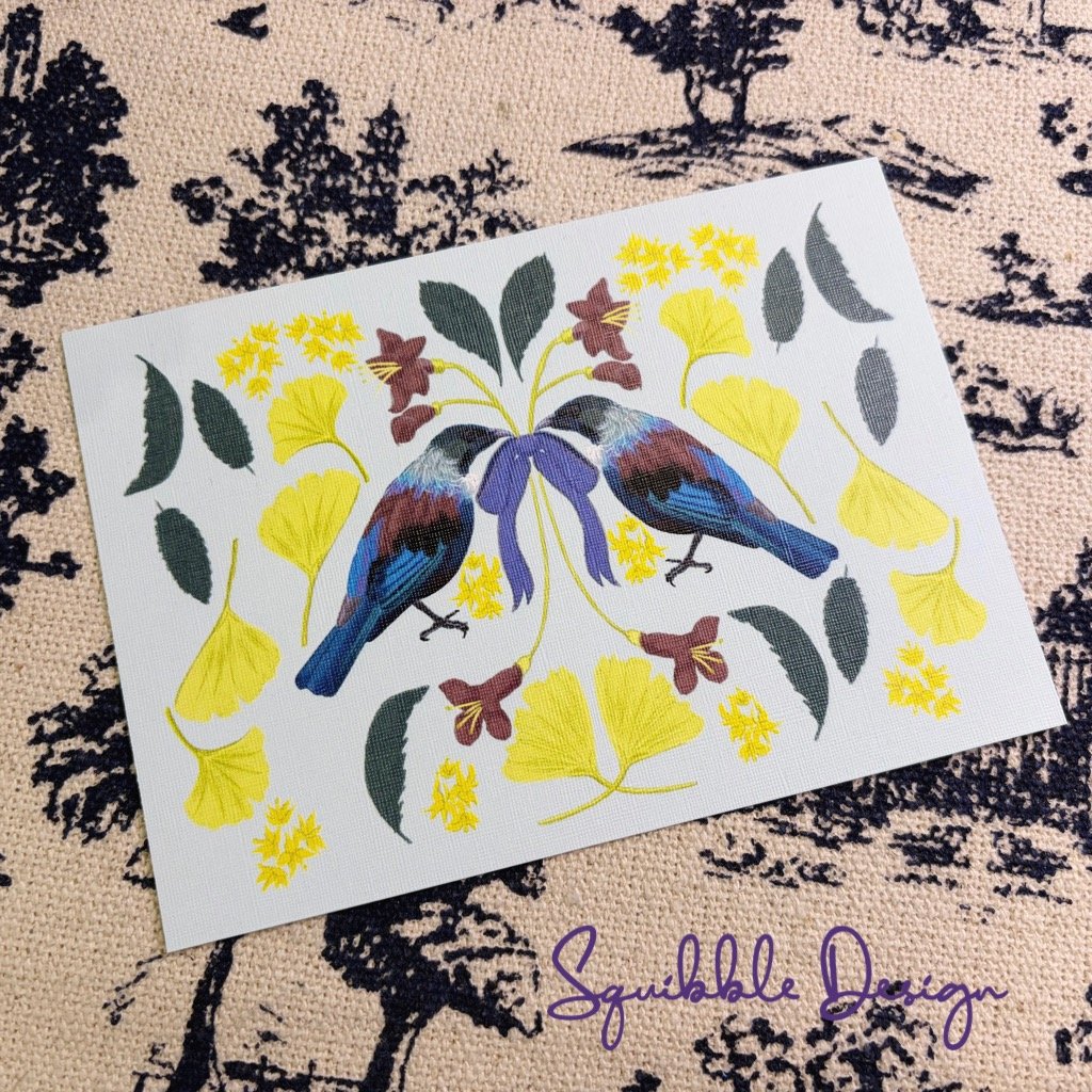 Tuis and Bow - Postcard product image (1)