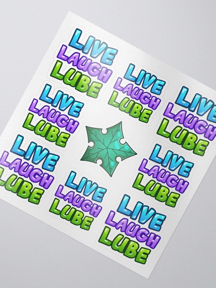 Live Laugh Lube Stickers product image (2)