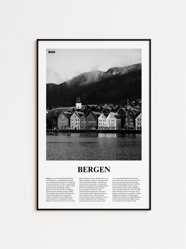Bergen 01 Newspaper Poster | Framed product image (1)