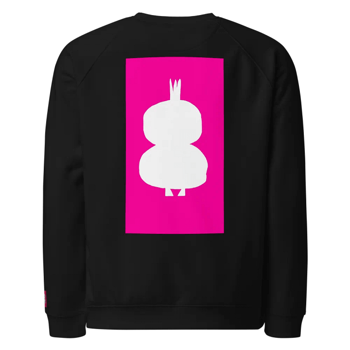 Sustain & Decay Raglan Sweatshirt- Pink Scribble Blur Rooster Logo product image (2)