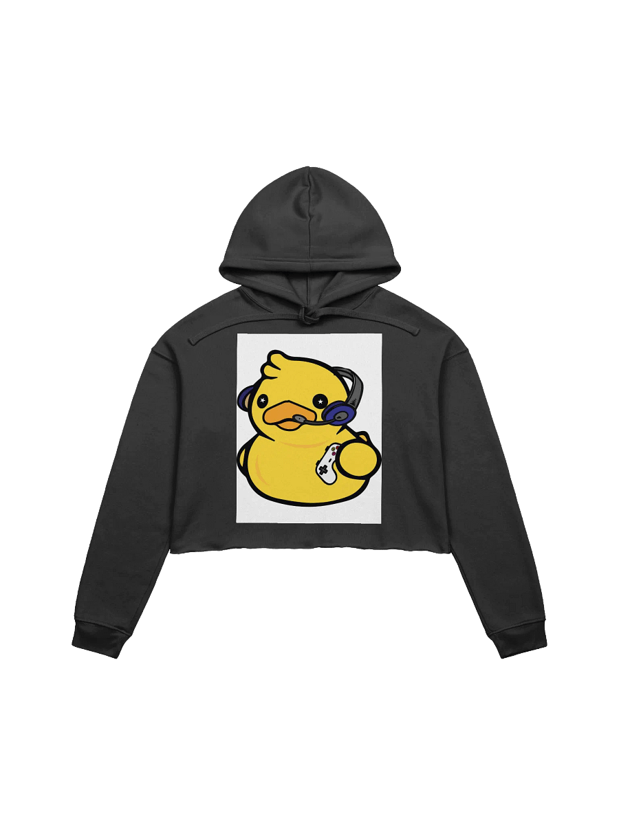 Quacktastic Gamer Duck Crop Hoodie product image (1)