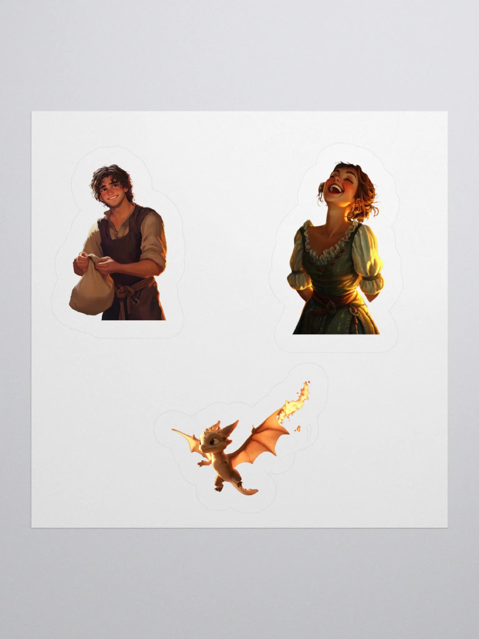Rats and Royals Jesse and the Dragon Kiss Cut Stickers Set product image (4)