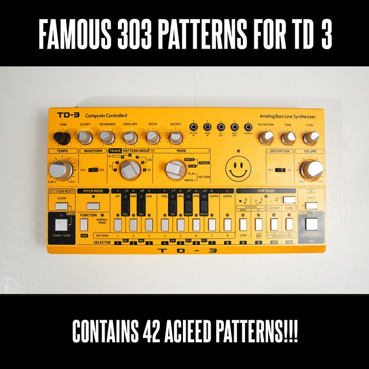 Famous 303 Patterns for TD-3 product image (1)