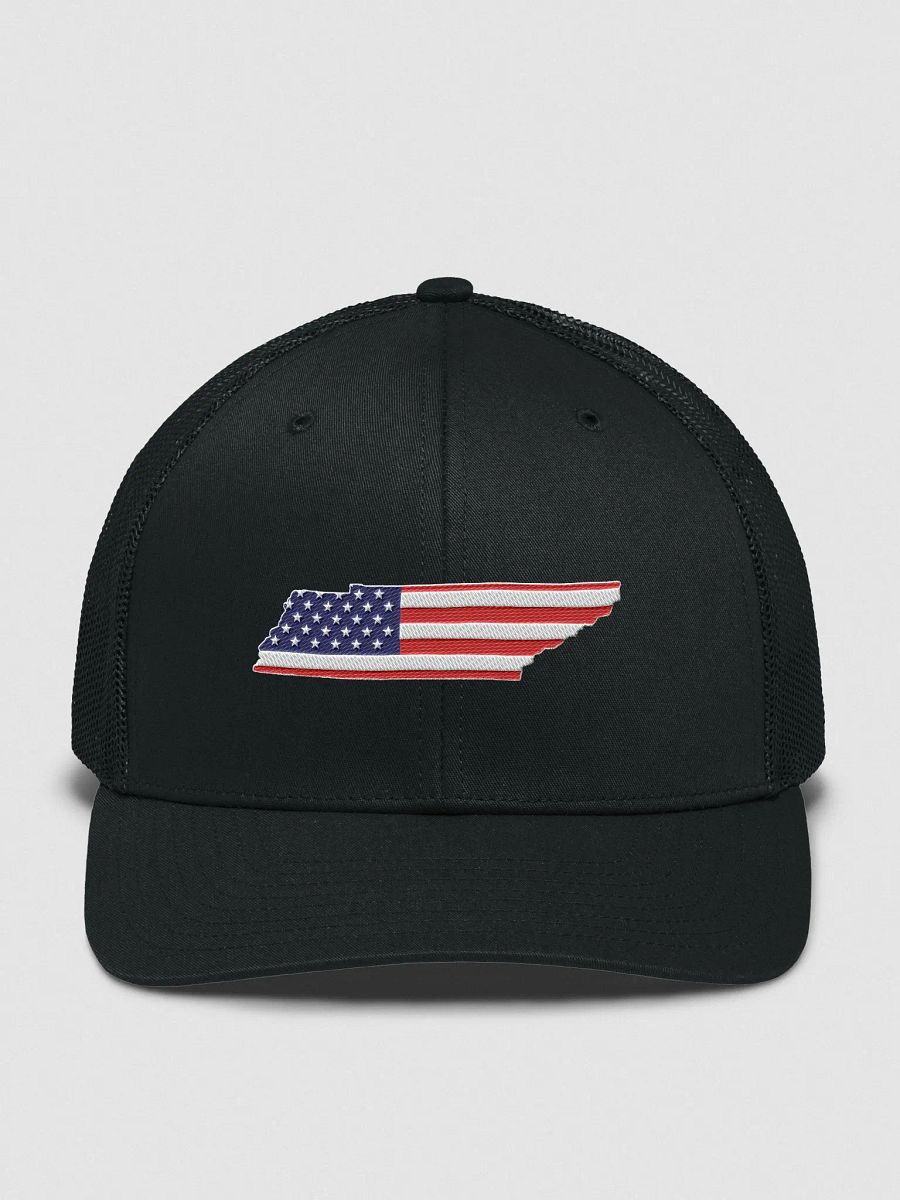 American Flag Tennessee State Trucker Hat product image (1)