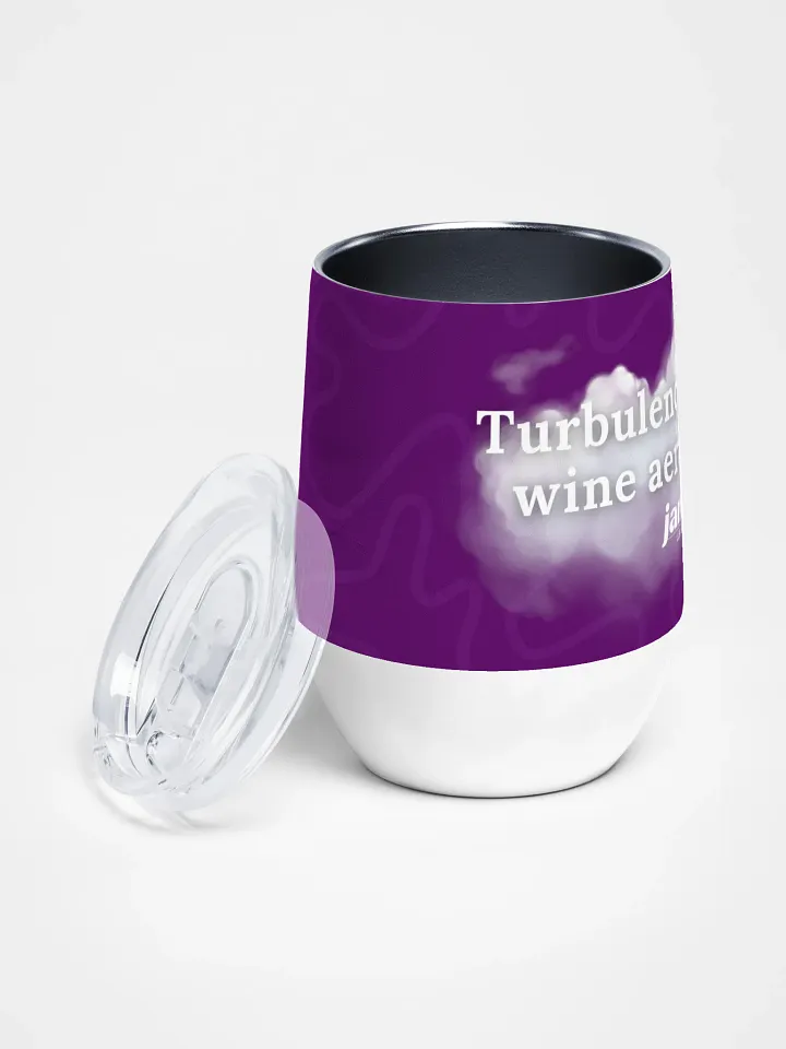 🍷 Turbulence Is Just The Wine Aerating Itself - Traveller’s Wine Tumbler product image (2)