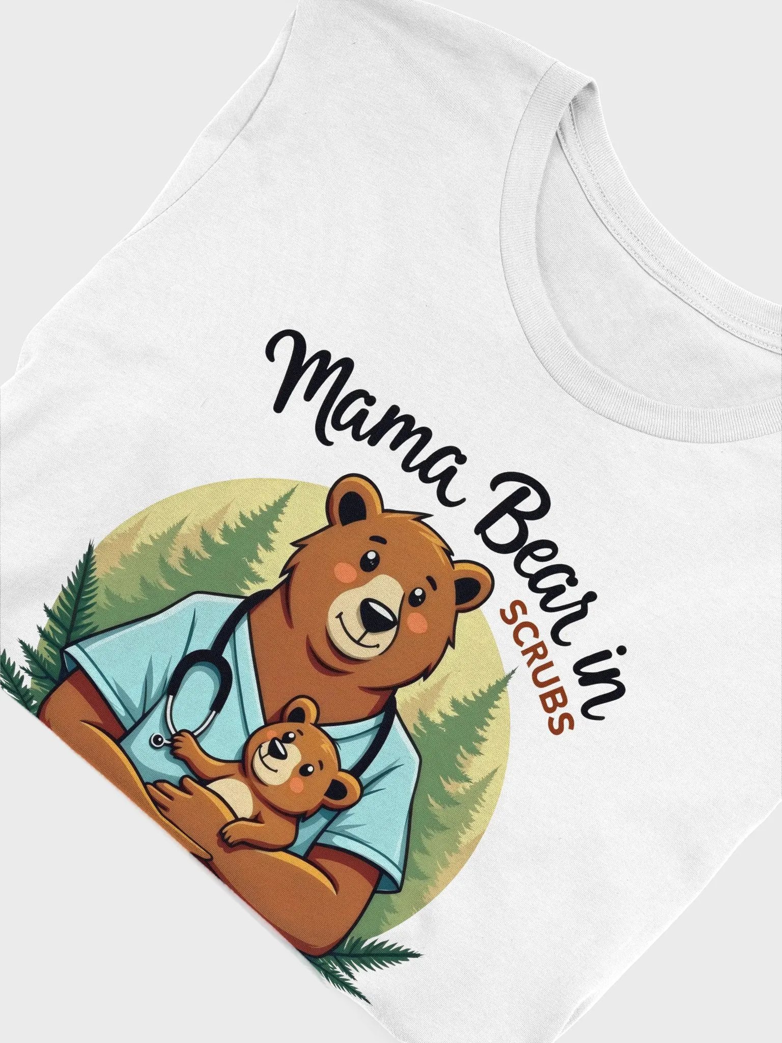 Mama Bear in Scrubs Graphic T-shirt product image (52)
