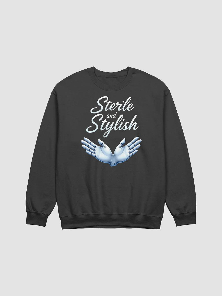 Sterile and Stylish Blue Gloves Crewneck Sweatshirt product image (4)