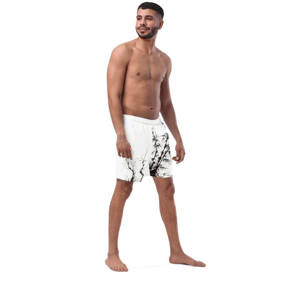 Bamboo Print Swim Trunks product image (5)