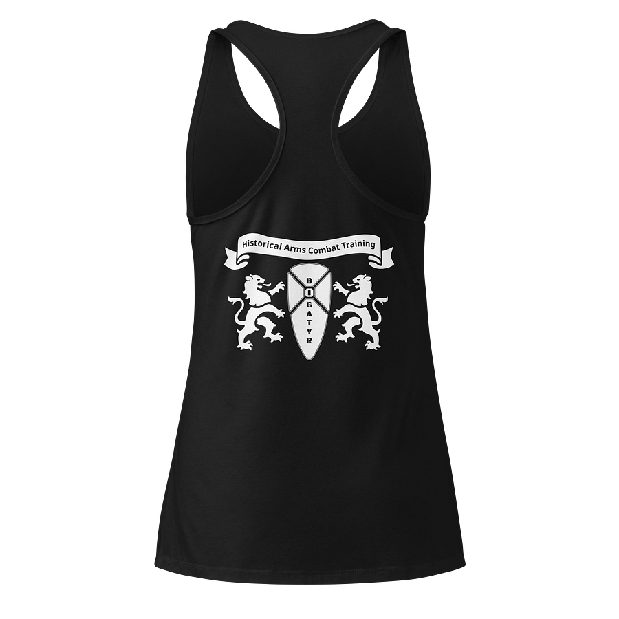 Women Racerback - white HACT logo on back product image (1)