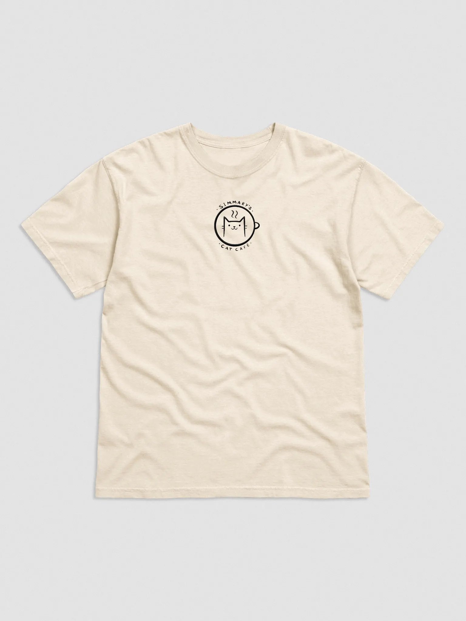 Simmary's Cat Café Embroidered Tee product image (1)