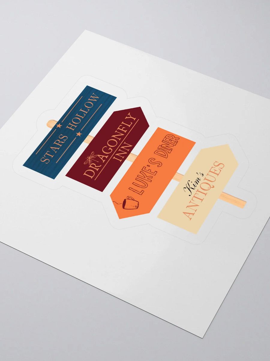 Gilmore Girls Sticker-Stars Hollow sing with Iconic Locations product image (3)