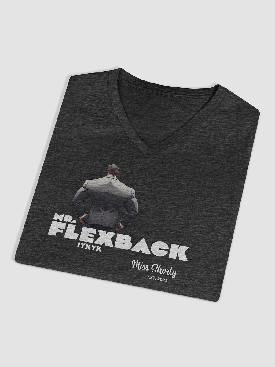 Mr. Flexback -- If you know, you know V neck T shirt product image (3)