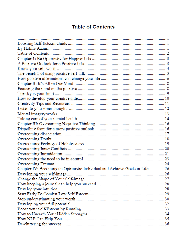 Boosting Self-Esteem eBook product image (2)