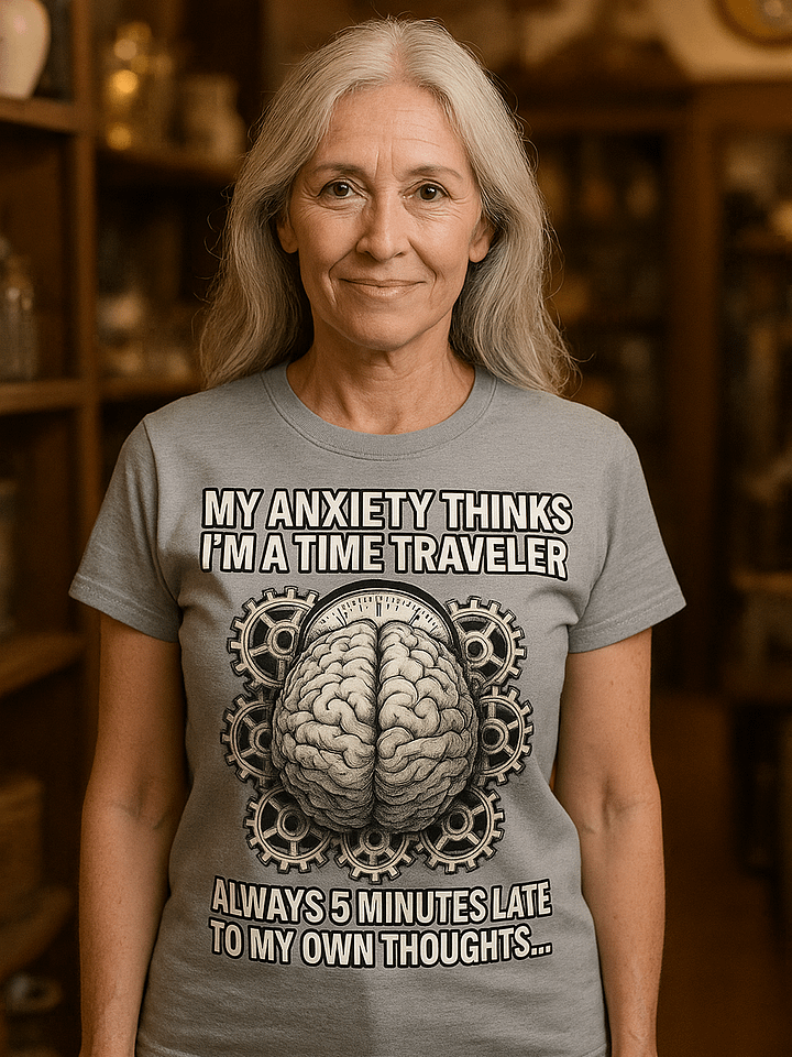 My Anxiety Thinks I’m a Time Traveler – Always 5 Minutes Late to My Own Thoughts product image (1)
