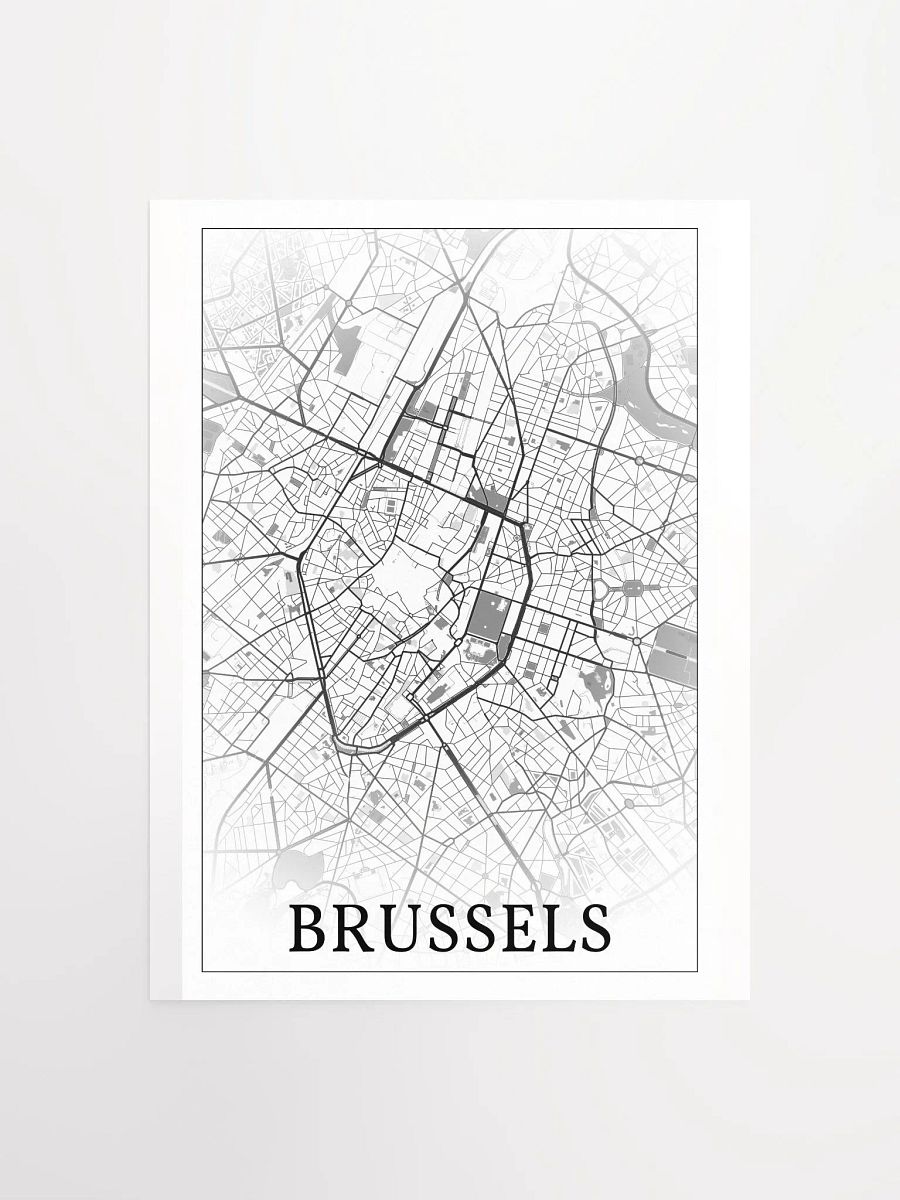 Brussels, Belgium, city map print product image (4)