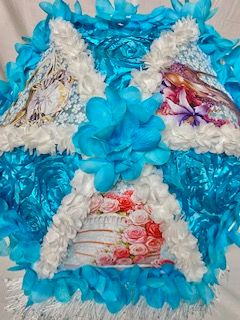 Custom Blue & White Wedding Umbrella product image (3)