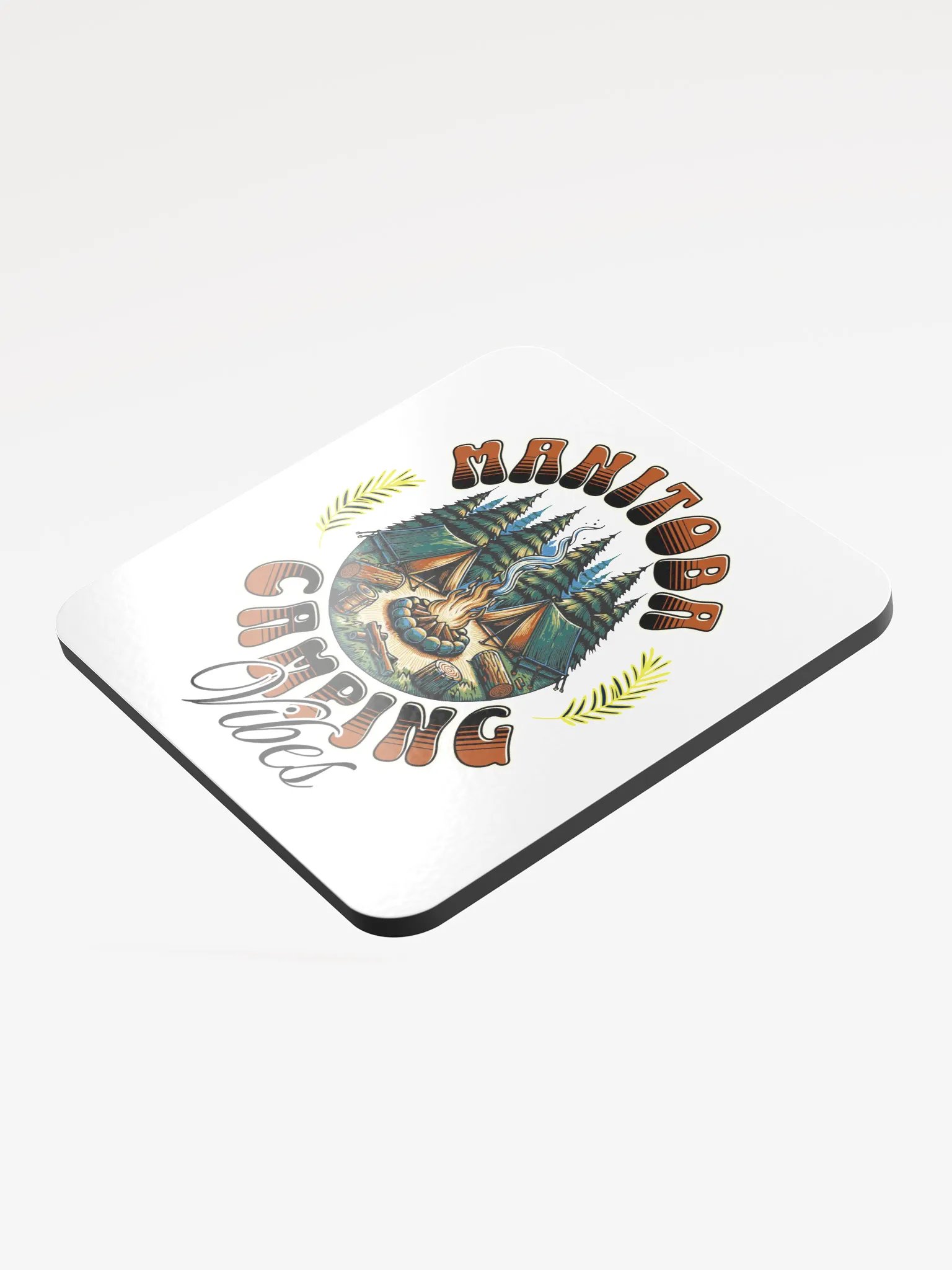 Manitoba Camping Vibes Cork Coaster product image (4)