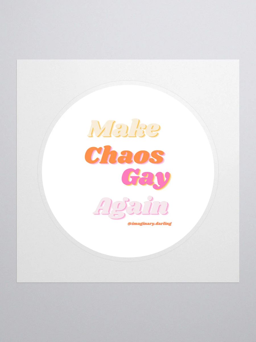 chaotic gay campaign stickers product image (1)