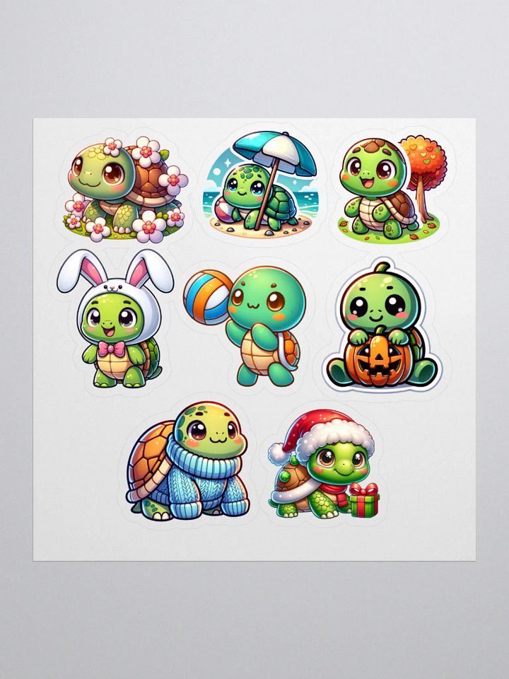 Seasonal Turtles Sticker Sheet product image (1)