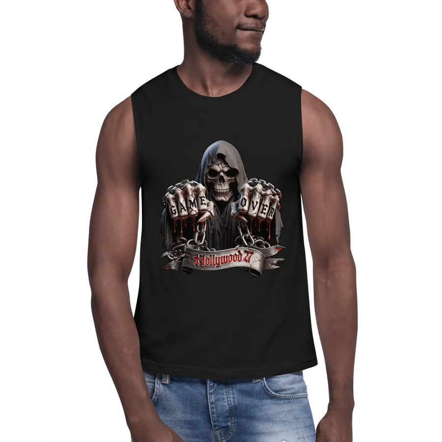 Game Over Gothic Muscle Tank product image (7)