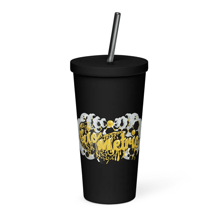 GioMetric Drippy Insulated Cup with Staw product image (1)