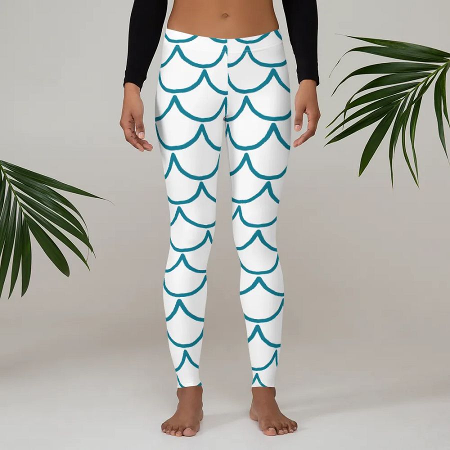 Mermaid Print Leggings – Magical, Stylish & Comfortably Chic product image (3)