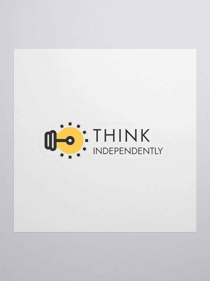 Think Independently Light Bulb Stickers product image (1)