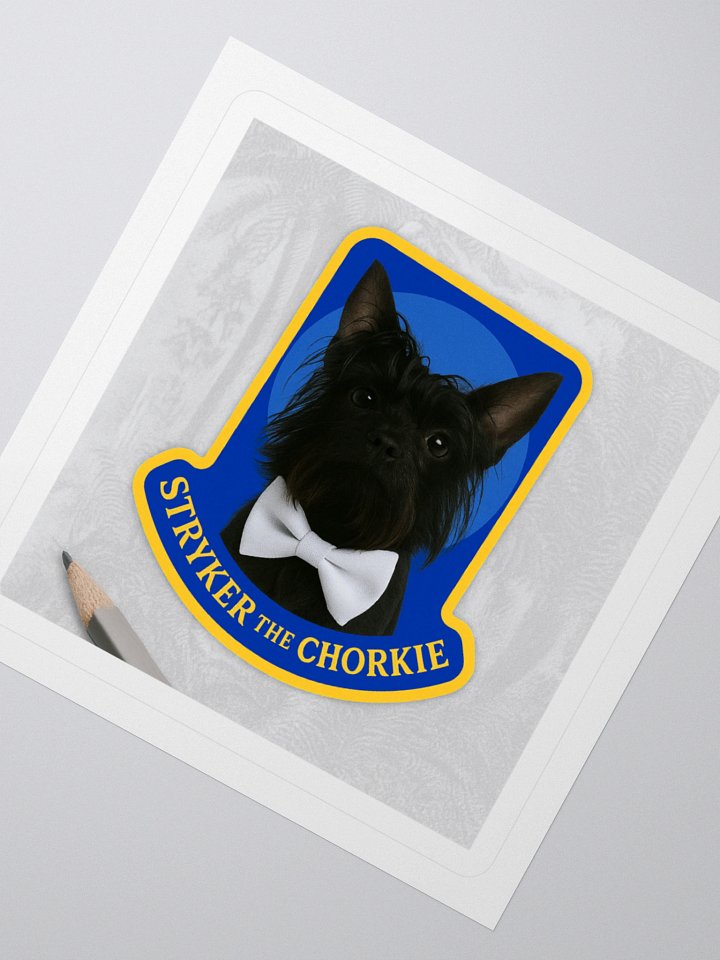 Stryker the Chorkie™ Royal Crest Sticker product image (4)