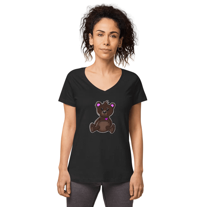 Anxious Teddy Coloured VNeck T-Shirt product image (1)