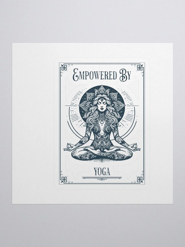 Empowered by Yoga Tarot Card Sticker product image (1)