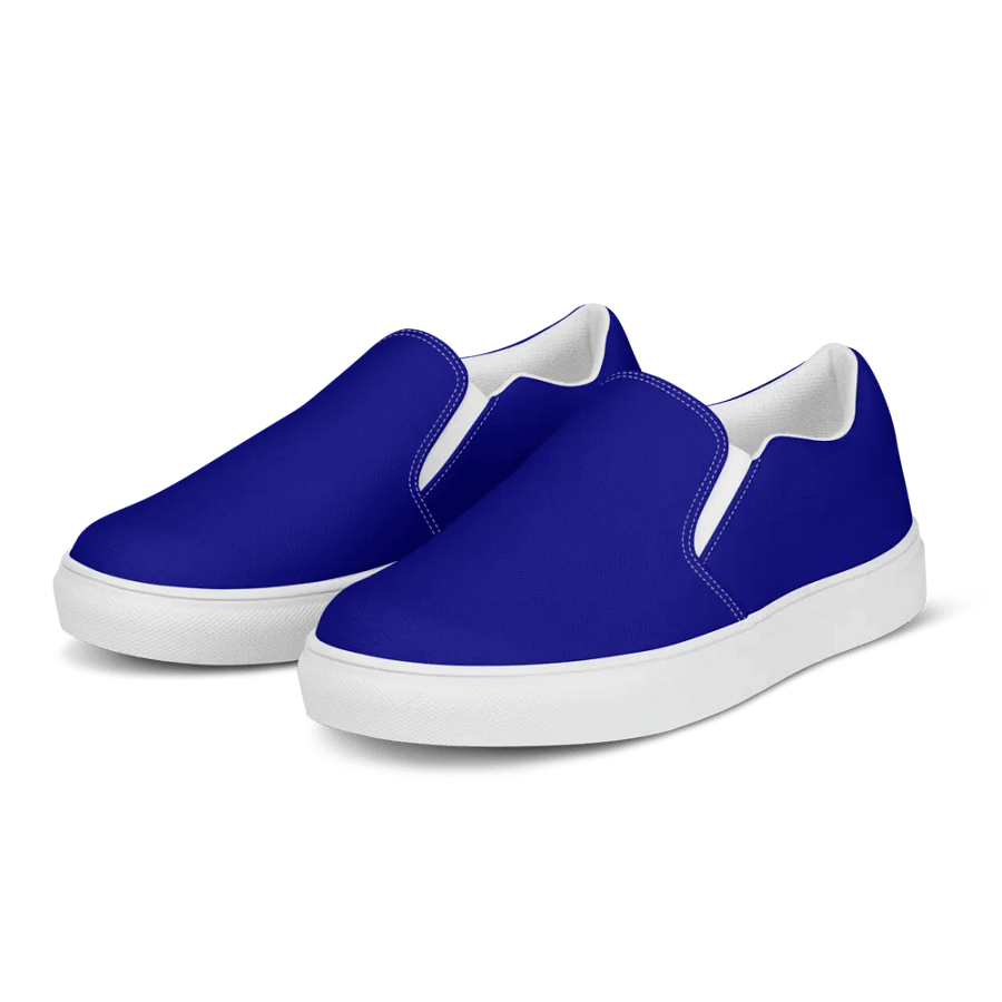 Women's Navy Blue Slip-On Canvas Shoes product image (1)