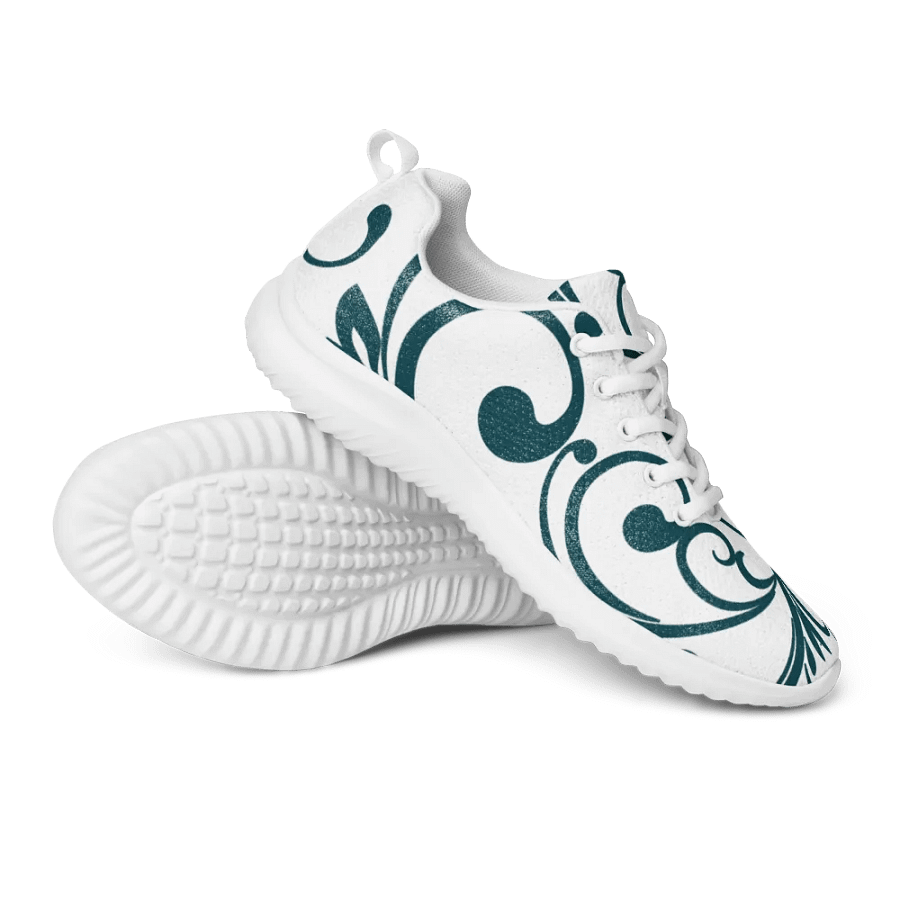 Teal Twirls Women's Athletic Sneakers product image (10)