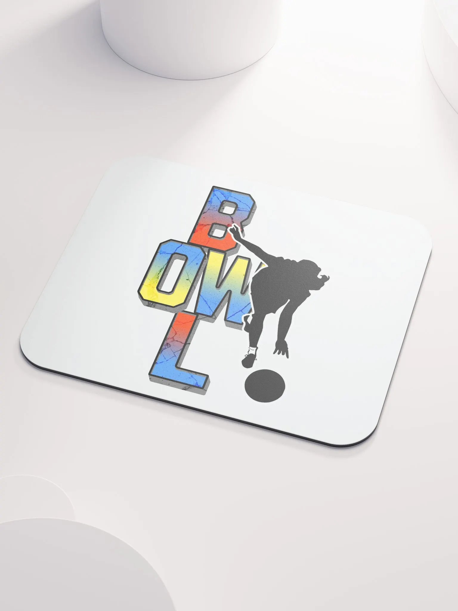 Bowl Woman Strike 'em All Mouse Pad product image (3)