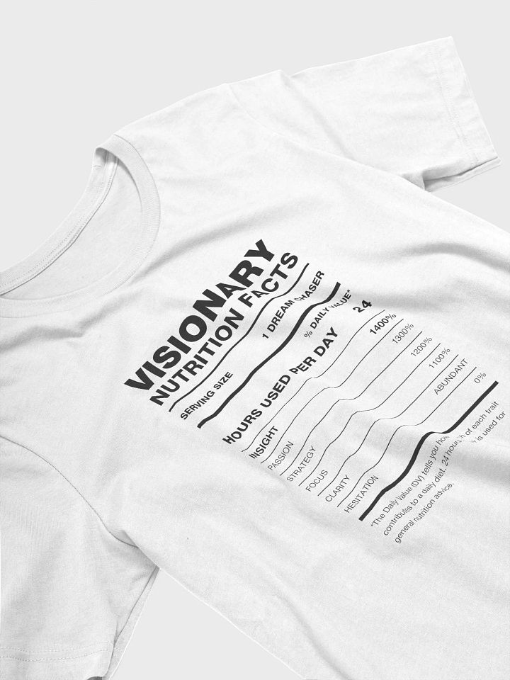 VISIONARY Nutrition Facts Supersoft Tee product image (1)