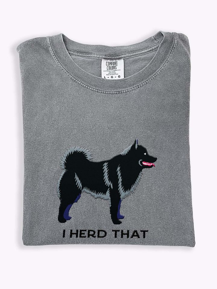 I Herd That T-Shirt(Embroidered) of a Schipperke product image (1)