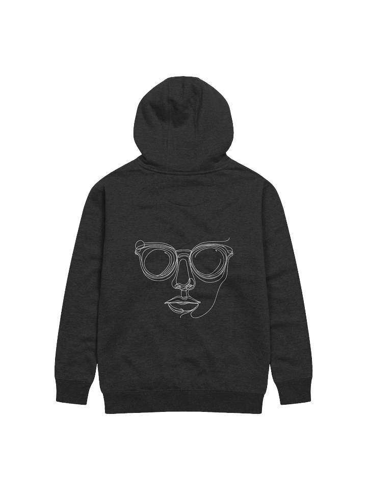 Minimalist Face And Glasses Line Art Unisex Hoodie product image (10)