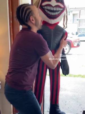I walked out of the house and a life size “The Fiend” Bray Wyatt plush was standing there and that actually scared me for real. #WWE #ProWrestling #WrestlingTok #toys #fyp      