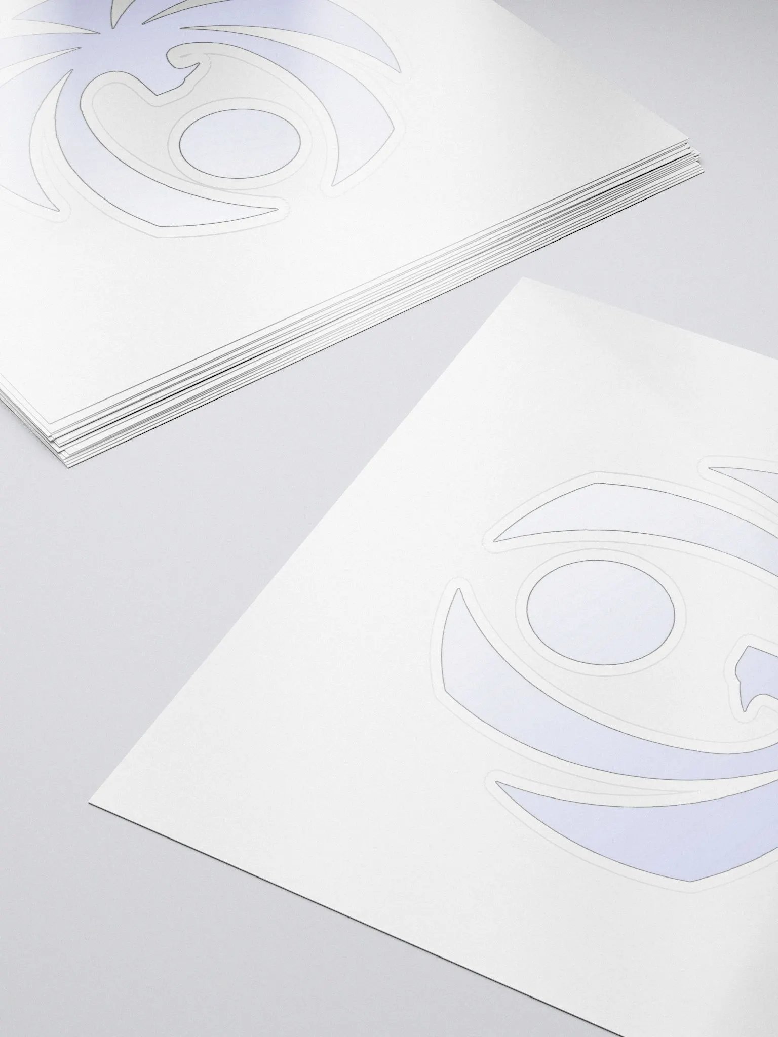 CroweGamingg Kiss Cut Stickers White Logo Stickers product image (5)