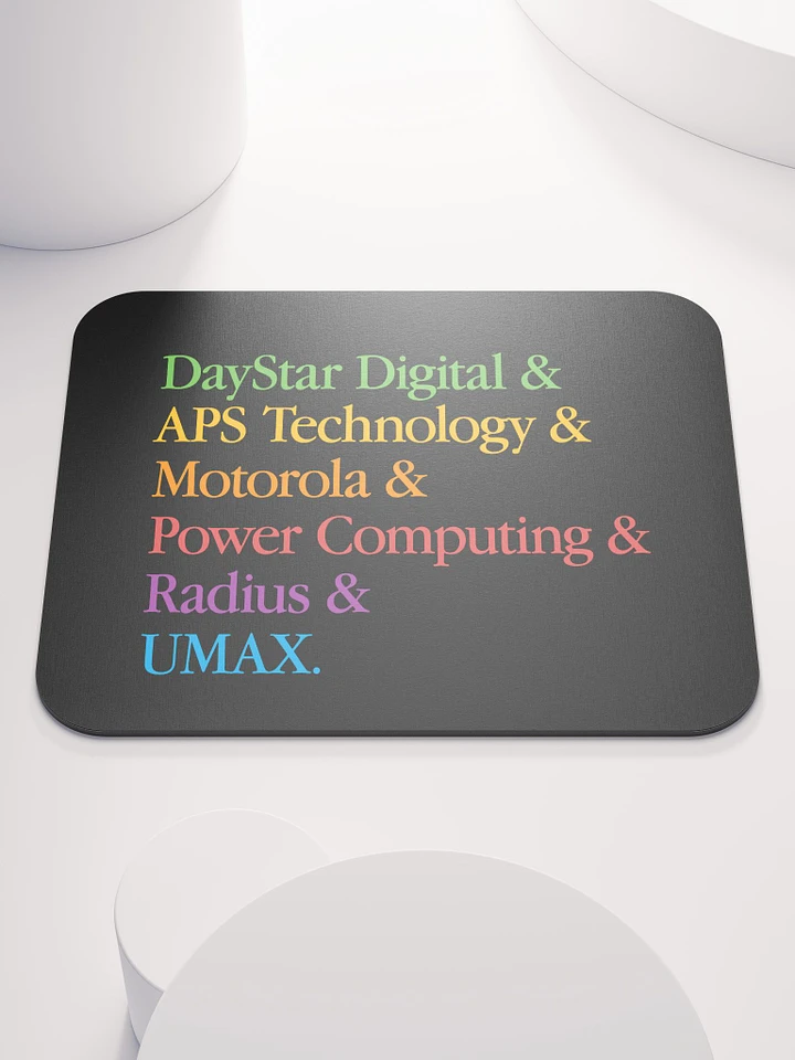 PowerPC Clone Lineup Mouse Pad (Black) product image (1)