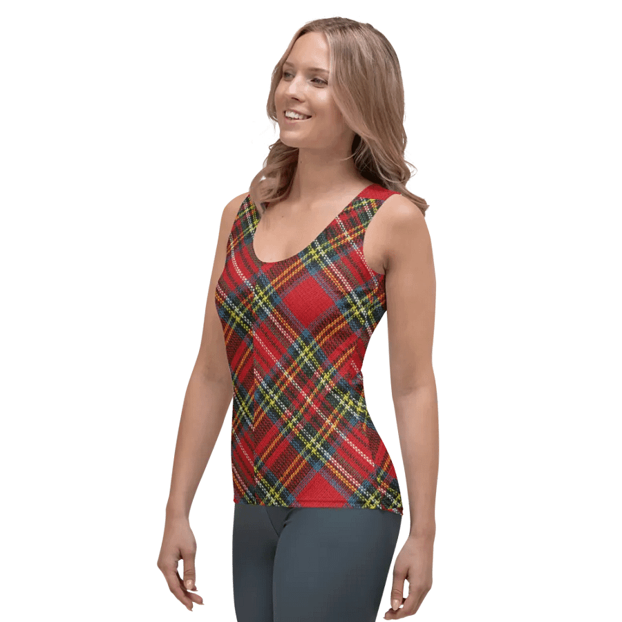ALL-OVER PRINTED VINTAGE PATTERN WOMEN'S TANK TOP product image (3)