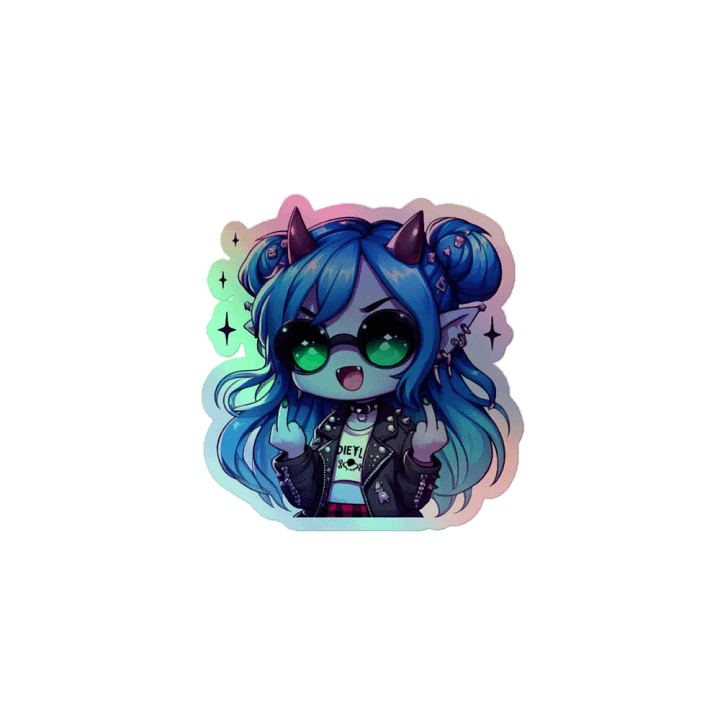 I do what I want Holographic sticker product image (1)