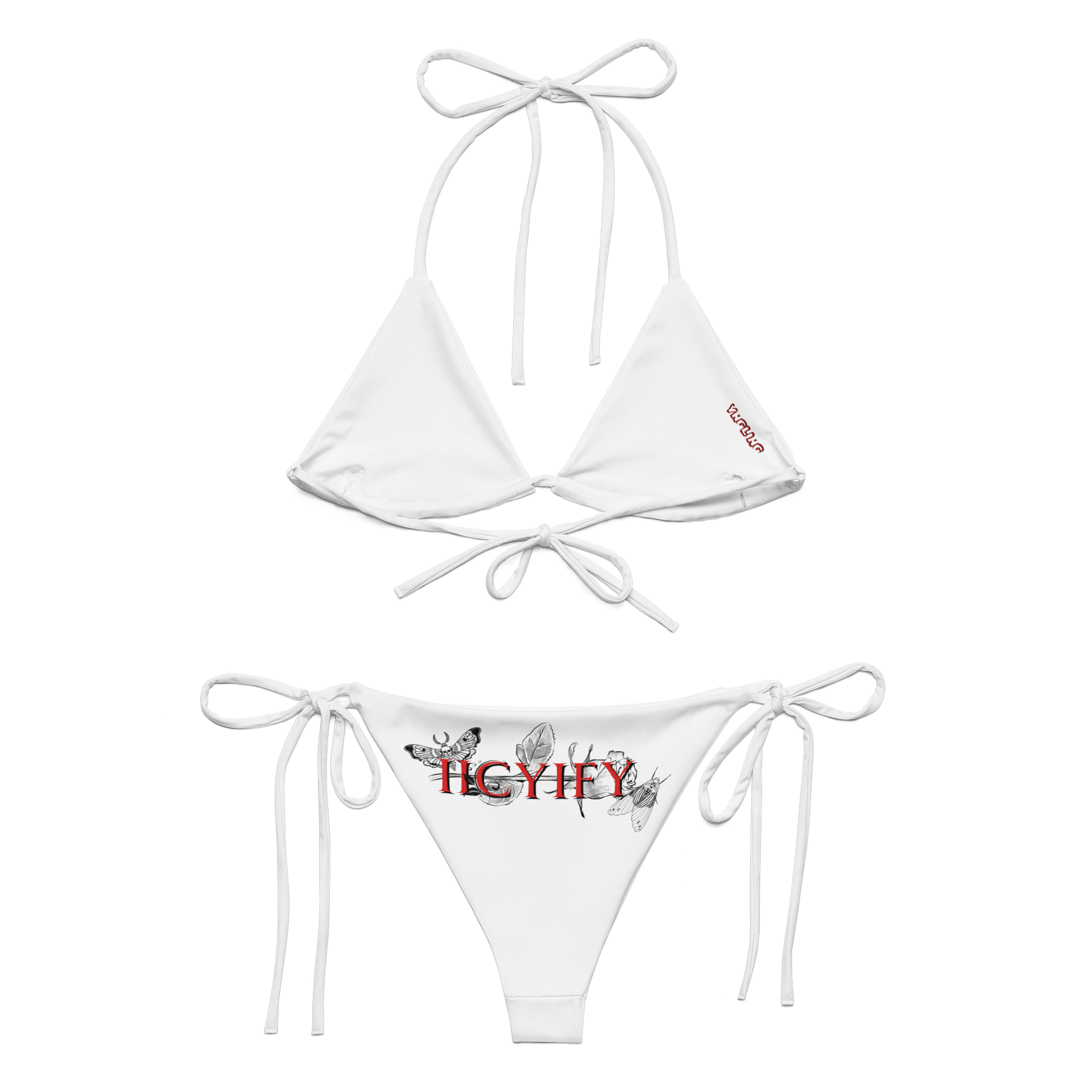 Yngling - Darling Series! String bikini set. White-IICYIFY product image (1)
