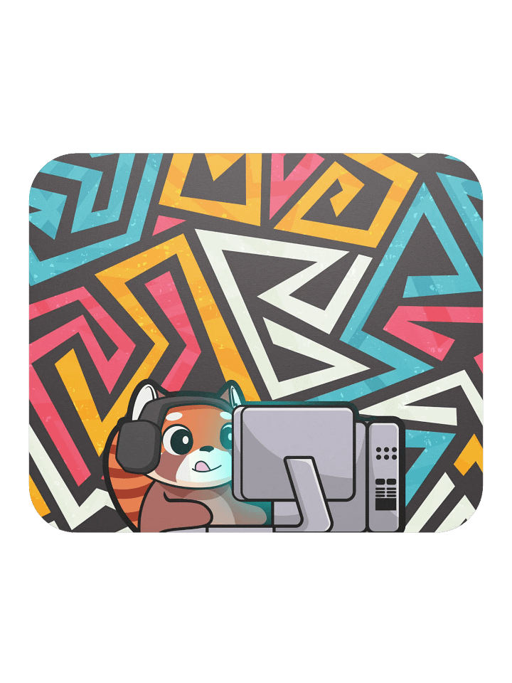 Gaming Bear Mouse Pad (Abstract) - 8.7" x 7.1" product image (1)