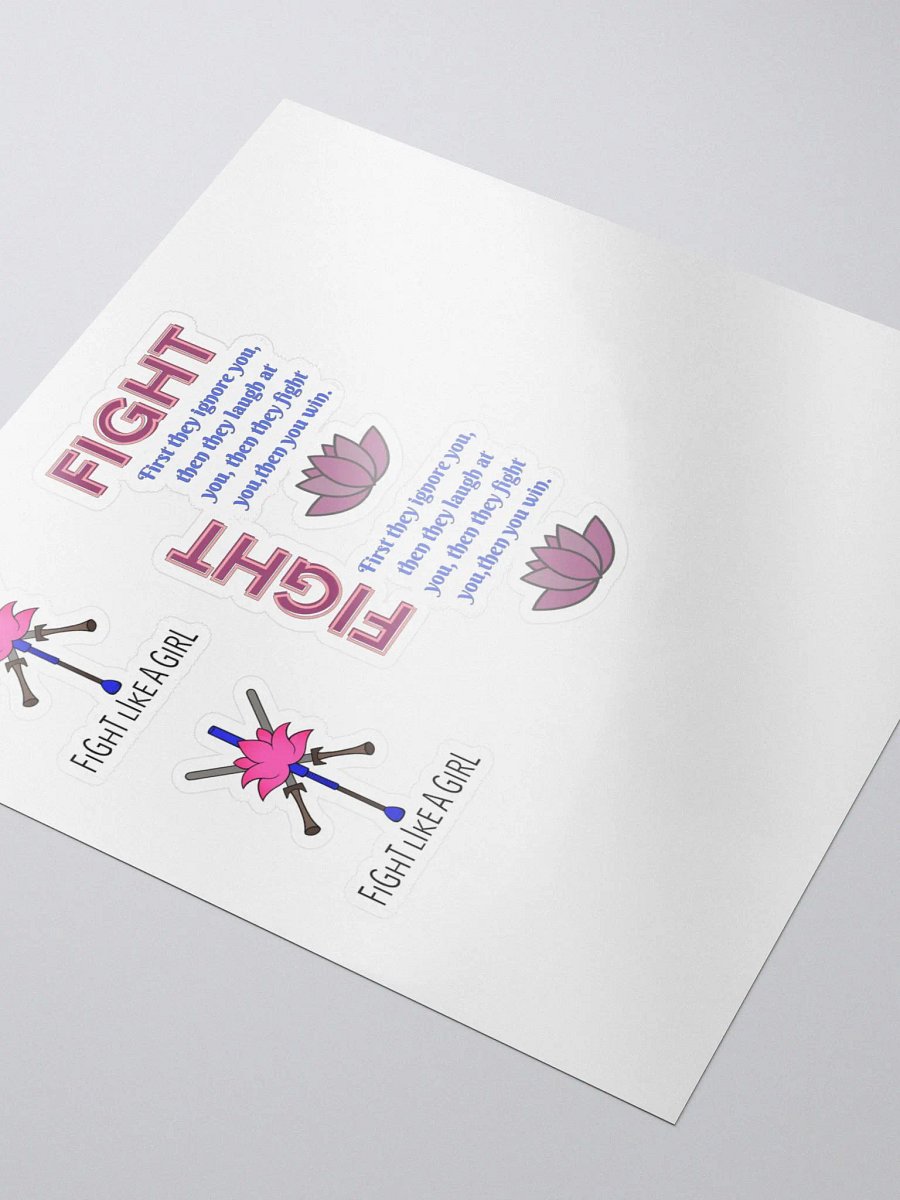 Fight Like A Girl Stickers product image (3)