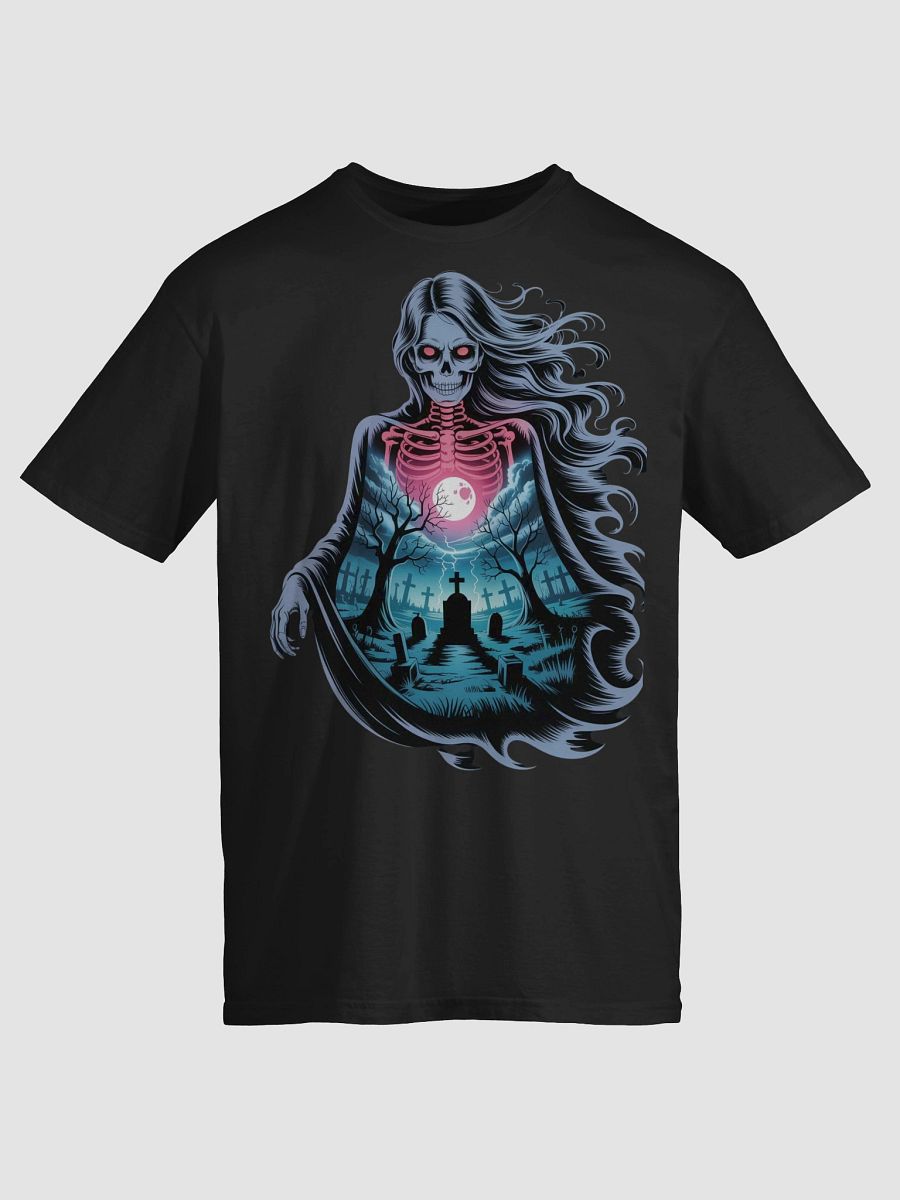 Moonlit Graveyard Skeleton T-Shirt product image (9)