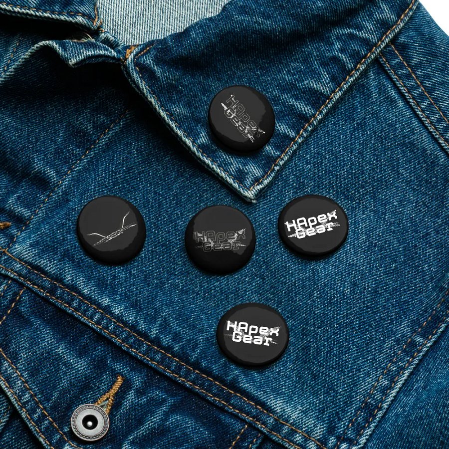 HApex Gear Print Logo - Set of Pin Buttons product image (16)